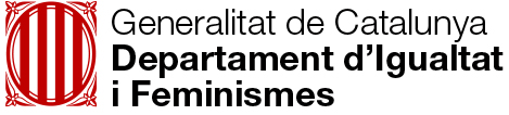 Logo departament d'Igualtat i Feminismes de la Generalitat de Catalunya.